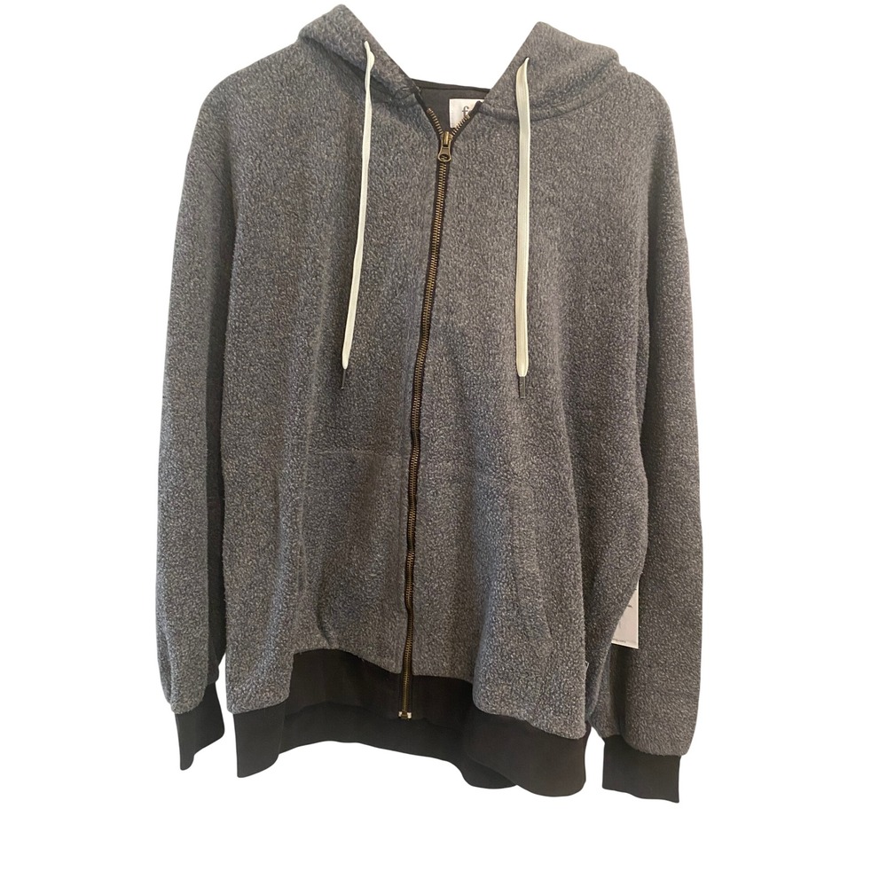 Feat BlanketBlend Zip Up Hoodie Hazy Black Unisex XL FEAT-UBBHZU-HBZXL NWT